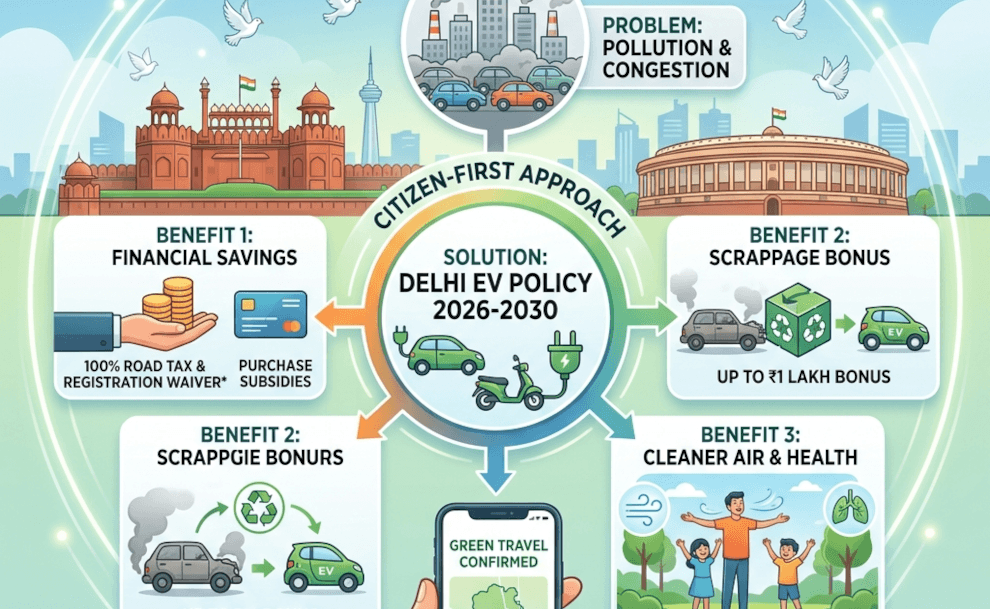 Delhi's New EV Policy: Big Savings and Cleaner Air for Everyone